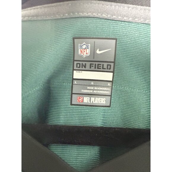 Philadelphia Eagles Jalen Hurts #1 Midnight Green Jersey EUC Size Large - Picture 5 of 12